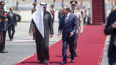 الشيخ محمد بن زايد أجرى زيارة لمصر الإثنين