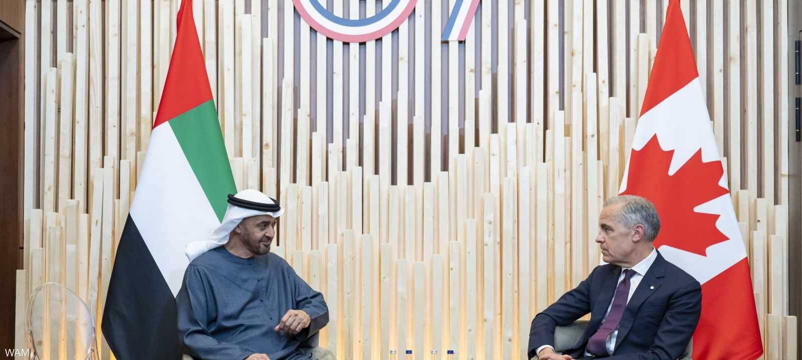 رئيس الإمارات ورئيس وزراء كندا يبحثان علاقات التعاون