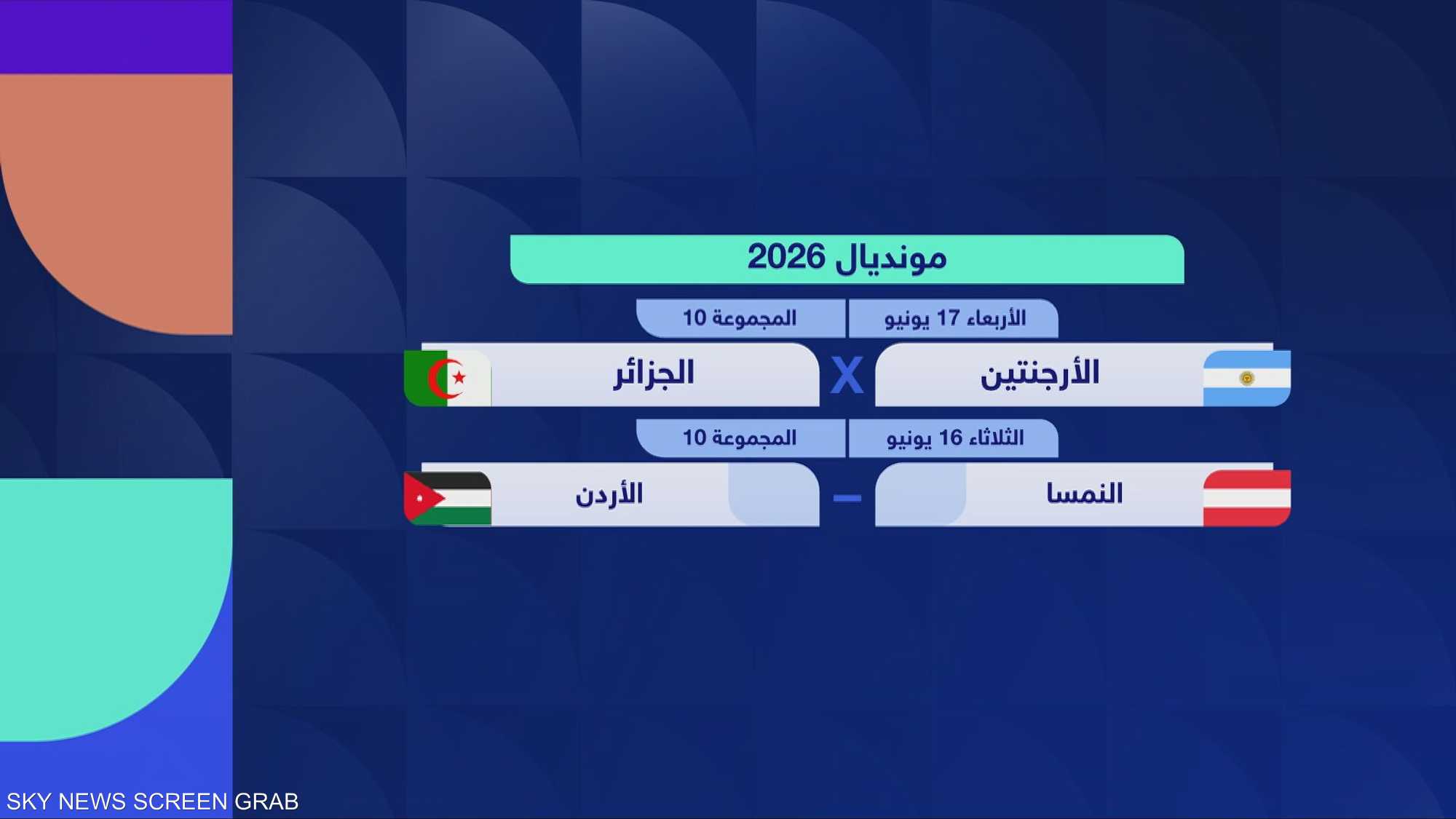 الجزائر والأردن والعراق أمام اختبارات صعبة