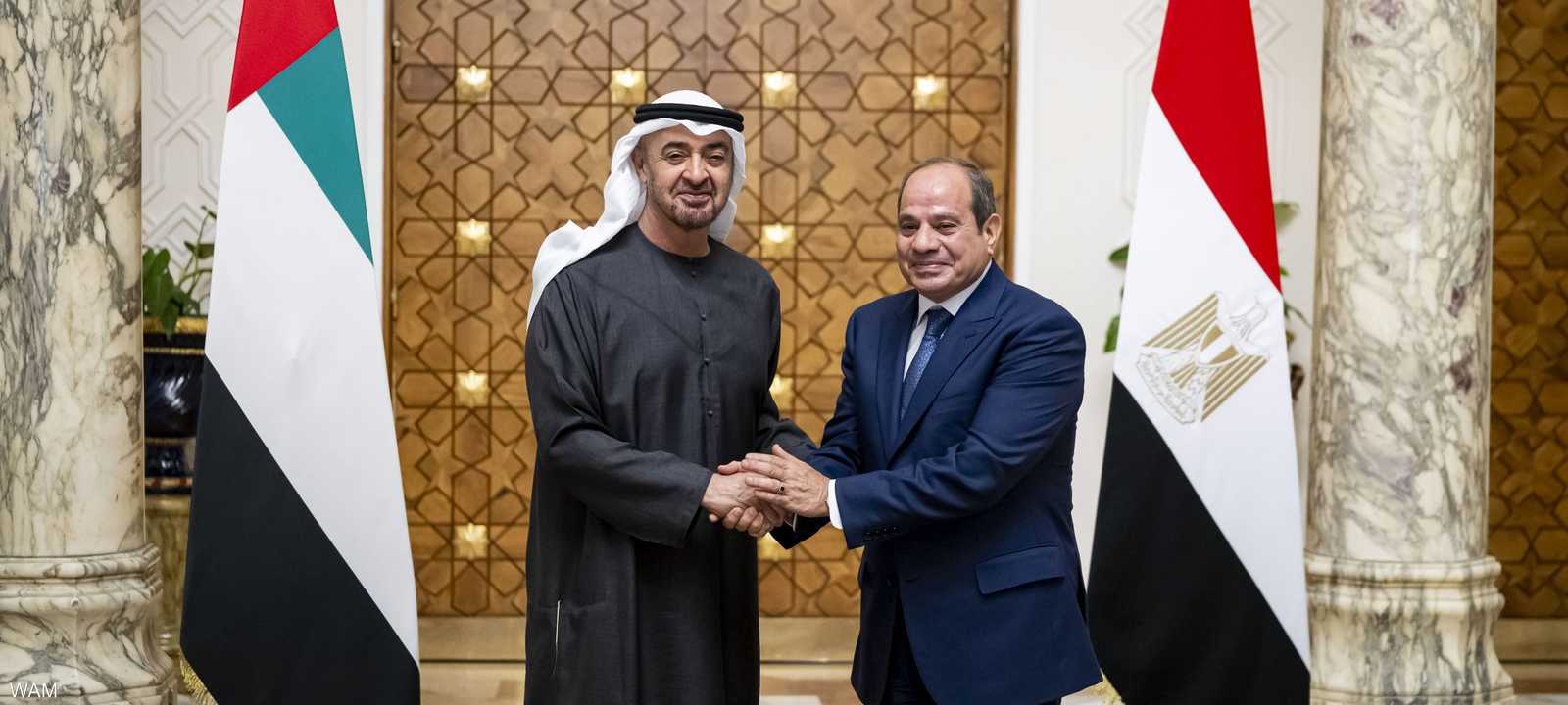 الشيخ محمد بن زايد والسيسي