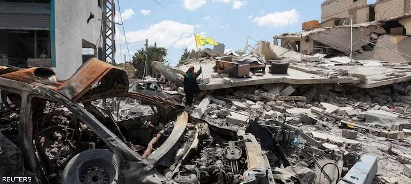 آثار القصف الإسرائيلي جنوب لبنان