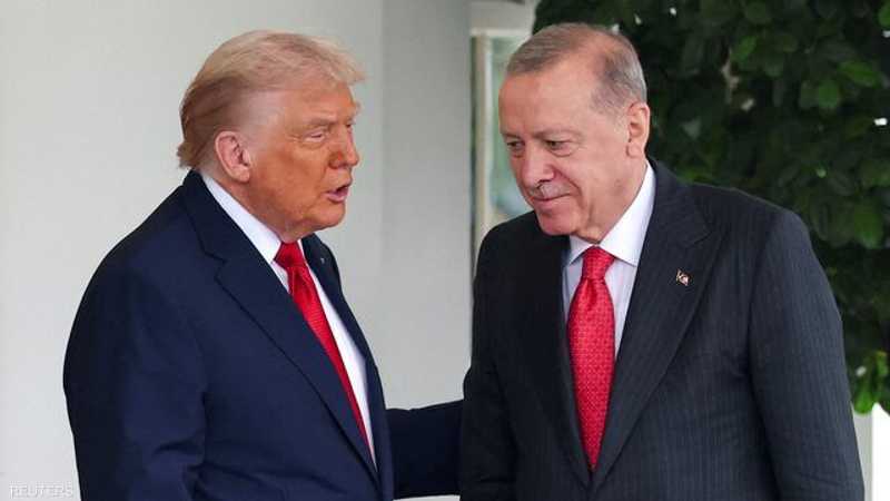 ترامب لدى استقباله أردوغان في واشنطن (أرشيفية)