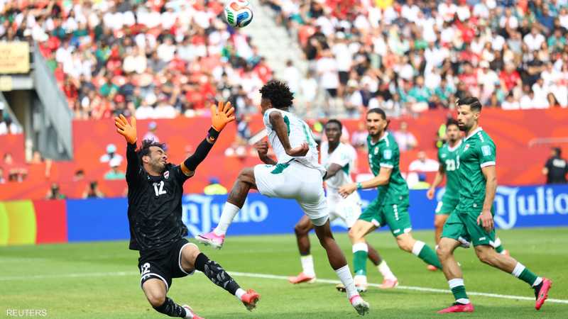 من المباراة بين الفريقين
