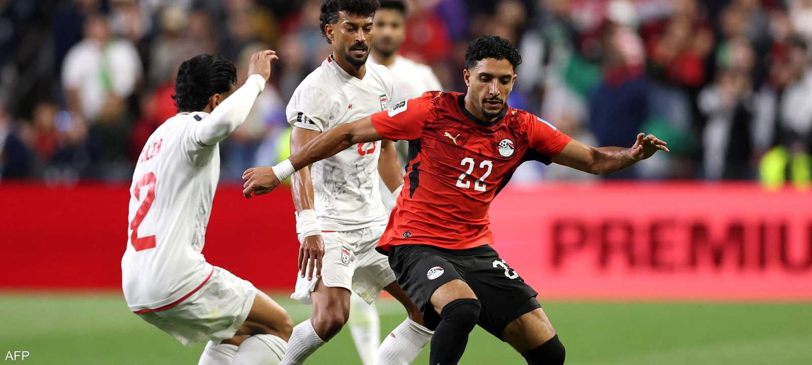 منتخب مصر تعادل 1-1 مع إيران