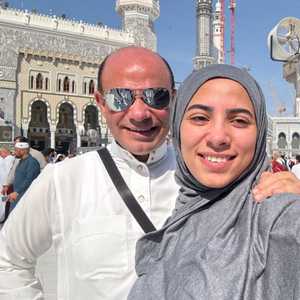 حبيبة (ضحية الحادث) مع والدها أيمن الشماع