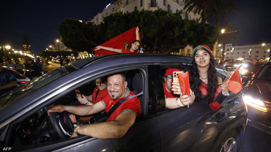 شوارع الرباط شهدت احتفالات صاخبة