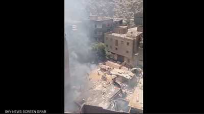 فيديو.. قتلى ومصابون بحريق هائل في محافظة القاهرة