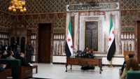 مؤتمر صحفي في مقر مجلس الشعب بدمشق