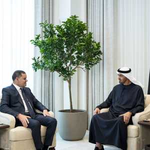الشيخ محمد بن زايد والدبيبة