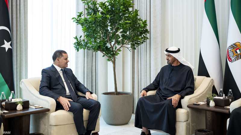 الشيخ محمد بن زايد والدبيبة