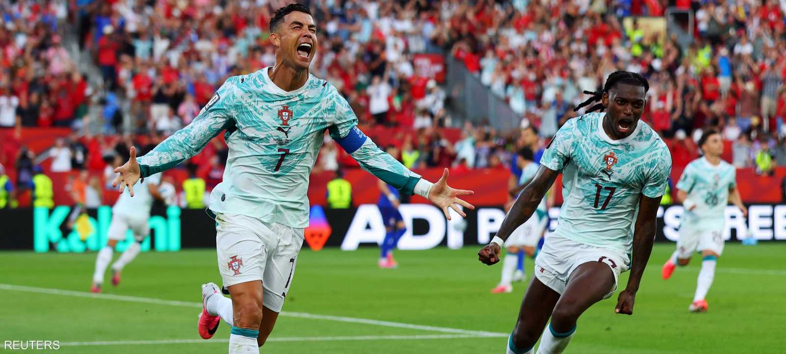 رونالدو أحرز هدفا في المباراة