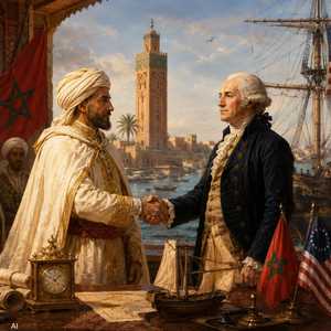 في 1777 سمح سلطان المغرب للسفن الأميركية بدخول موانئ بلاده