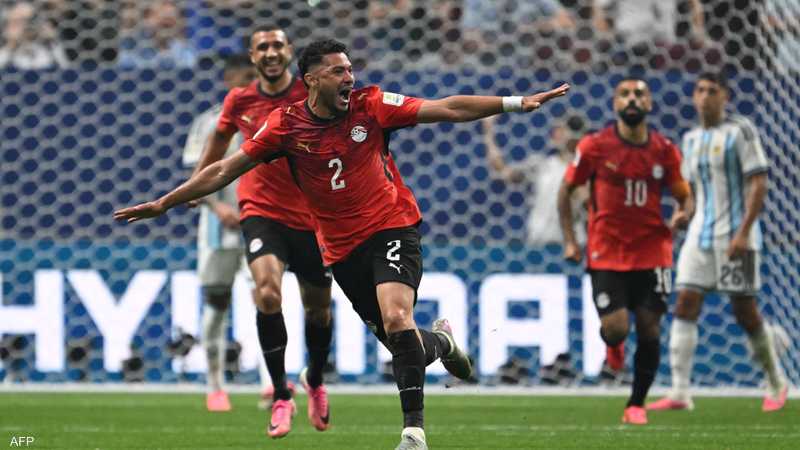 انتهاء الشوط الأول من مباراة مصر والأرجنتين بتقدم مصر 1-0 | سكاي نيوز عربية