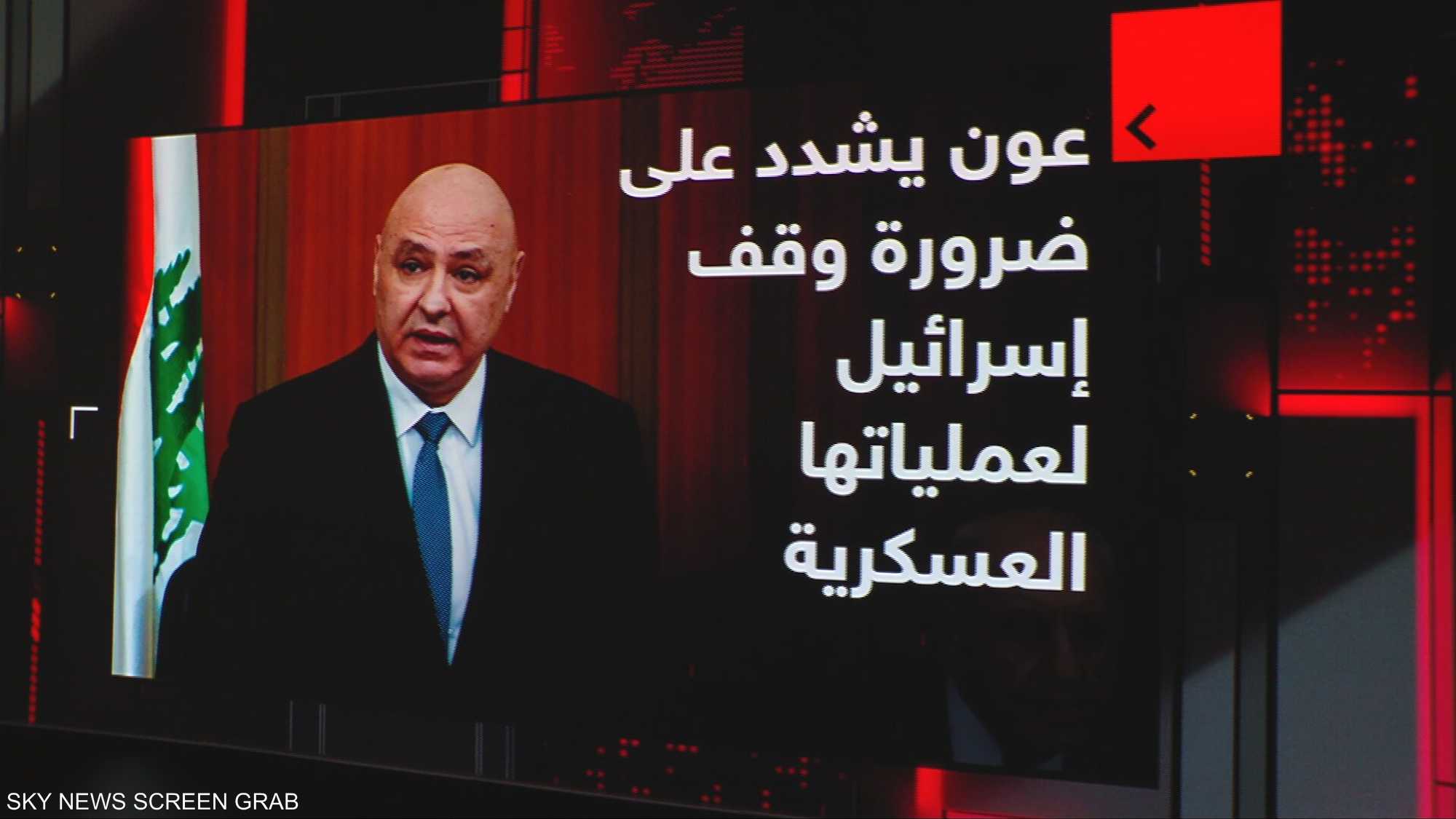 عون يشدد على ضروروة وقف إسرائيل لعملياتها العسكرية