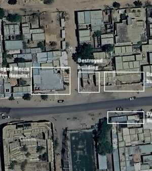 صورة تظهر آثار استهداف مستشفى في نيالا العام الماضي