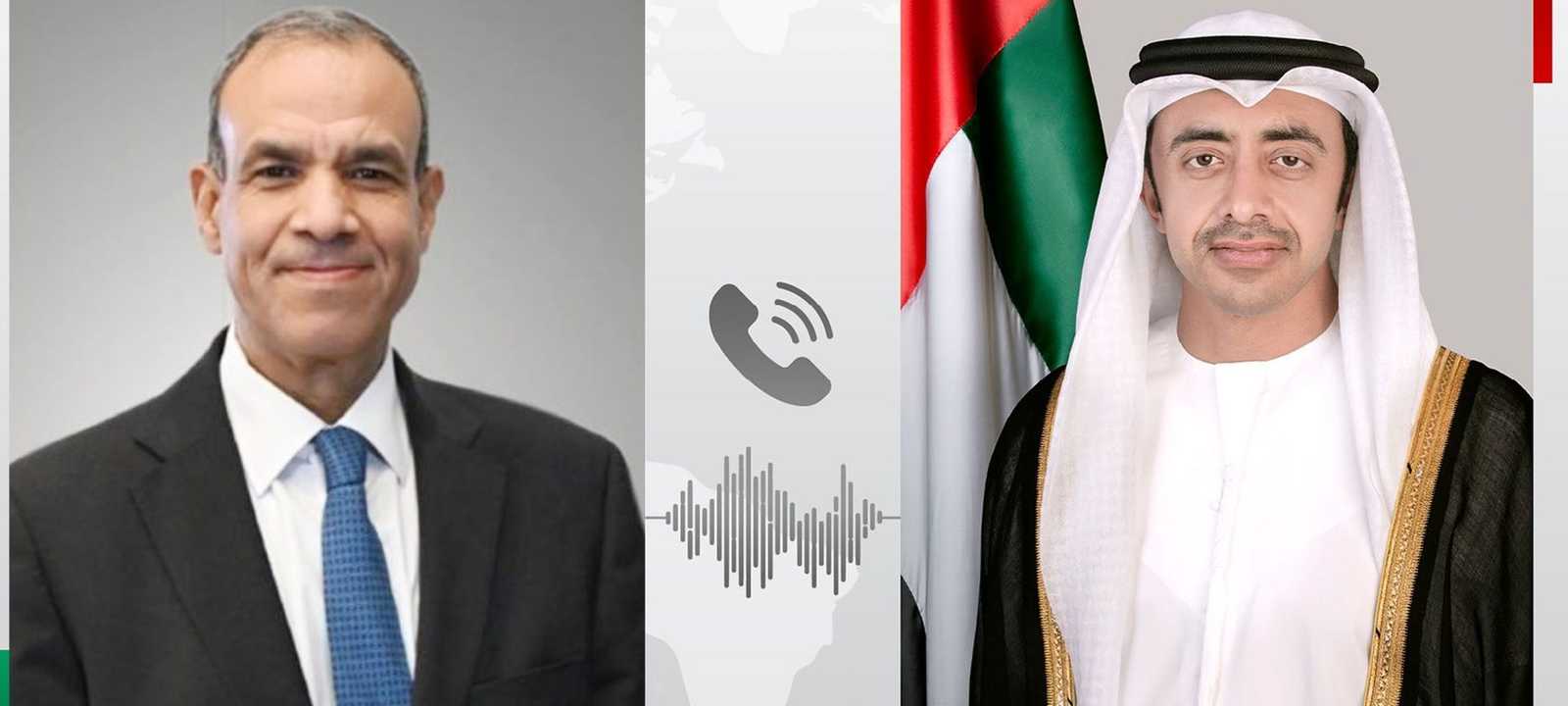 اتصال هاتفي بين عبدالله بن زايد وبدر عبدالعاطي