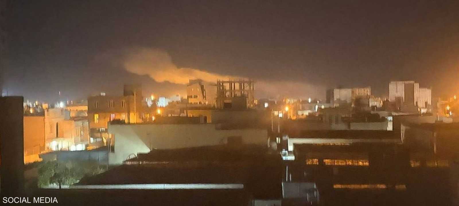 صورة متداولة لقصف أميركي على إيران