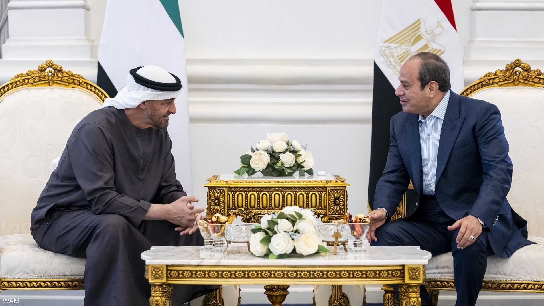 محمد بن زايد يصل العلمين ويبحث مع السيسي تعزيز التعاون 