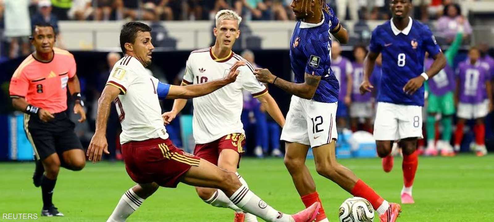 تغلبت إسبانيا على فرنسا بهدفين لصفر