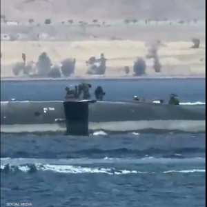صورة الغواصة قرب إيلات