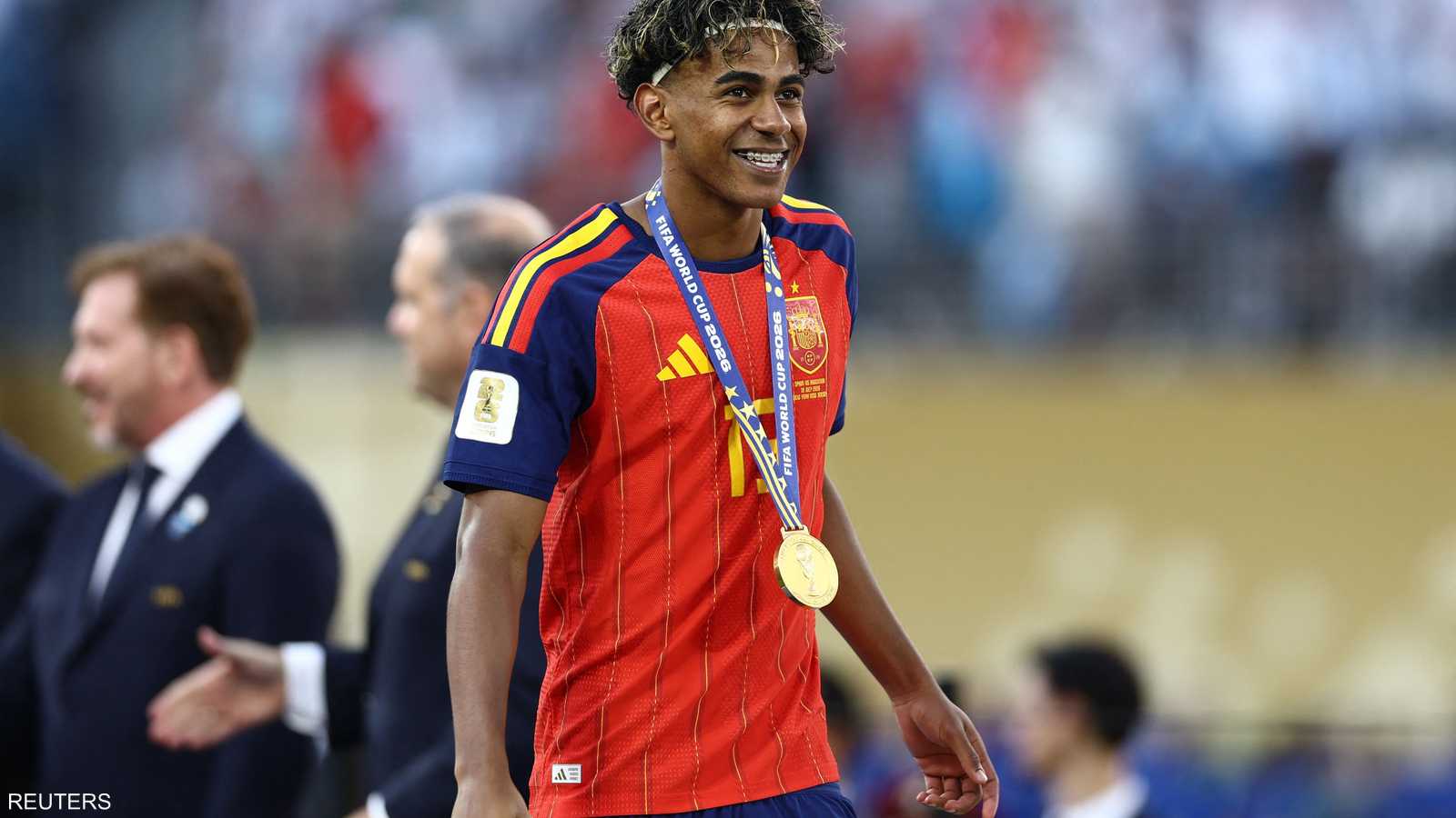 لامين يامال لاعب المنتخب الإسباني سعيد بالتتويج باللقب.