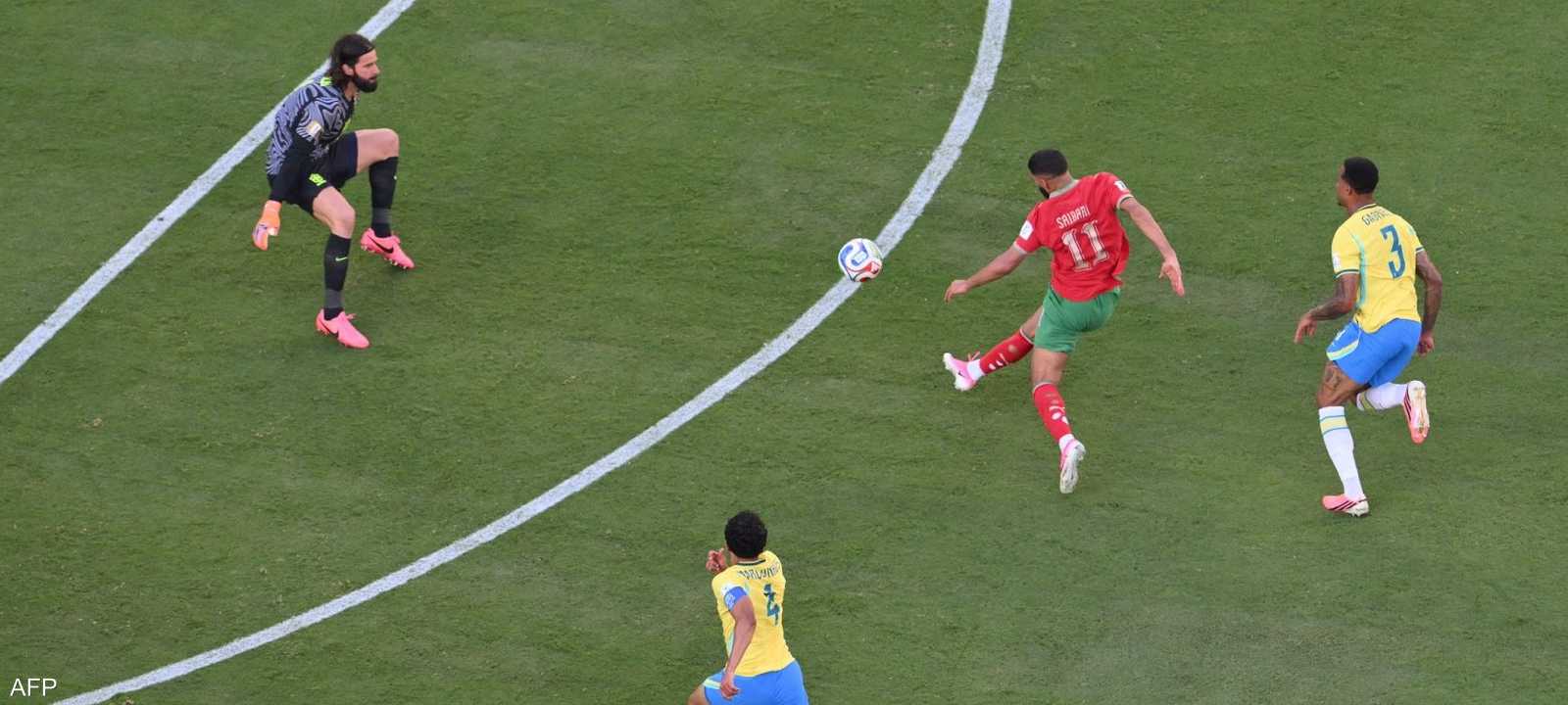 هدف صيباري في مرمى البرازيل