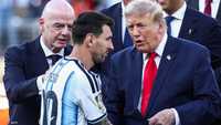 إنفانتينو والرئيس الأميركي والنجم الأرجنتيني ليونيل ميسي