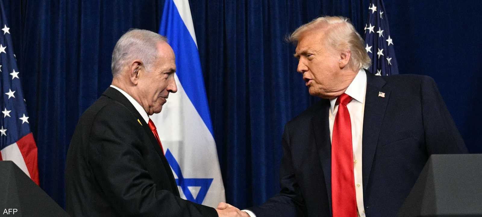 دونالد ترامب ورئيس الوزراء الإسرائيلي