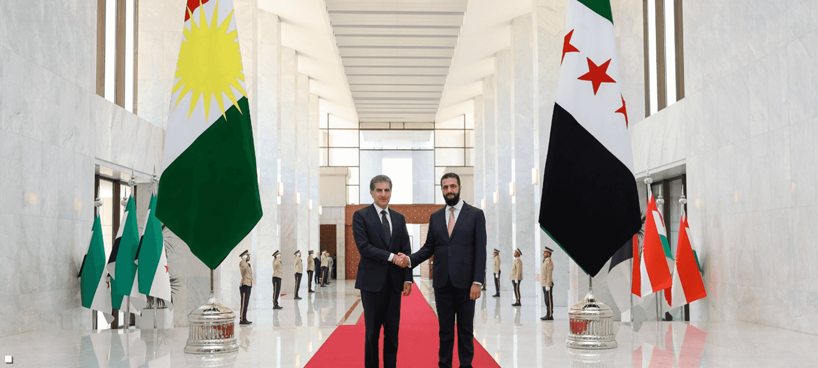 الشرع ورئيس إقليم كردستان العراق