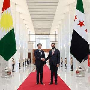 الشرع ورئيس إقليم كردستان العراق