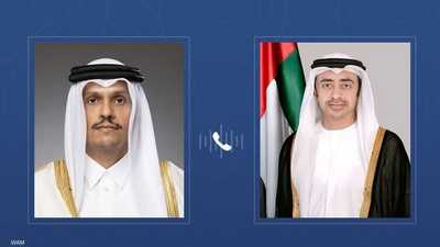 عبدالله بن زايد ورئيس وزراء قطر يبحثان التطورات الإقليمية