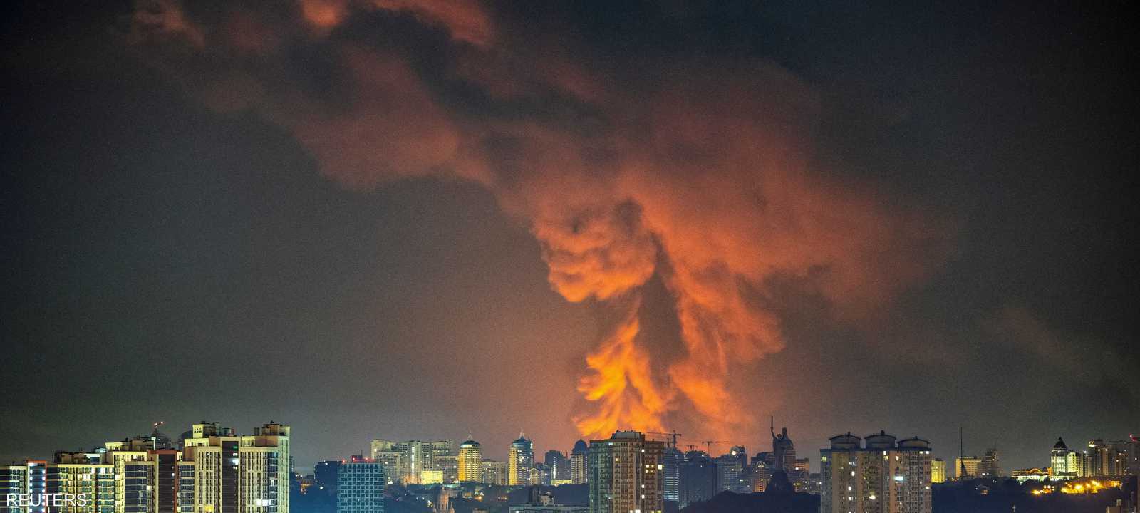 من الضربات الروسية على كييف وضواحيها