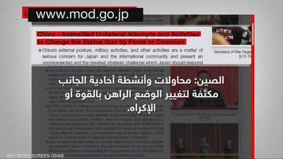 الصين تتصدر هواجس الأمن القومي الياباني
