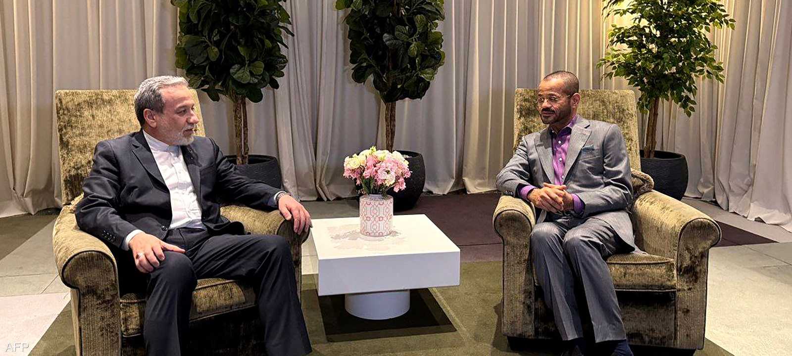 البوسعيدي في لقاء سابق مع نظيره الإيراني عباس عراقجي