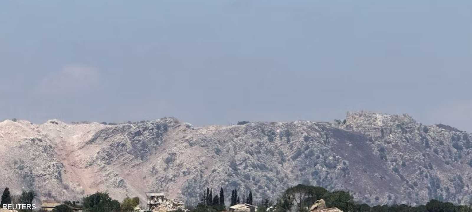 مبان مدمرة في جنوب لبنان