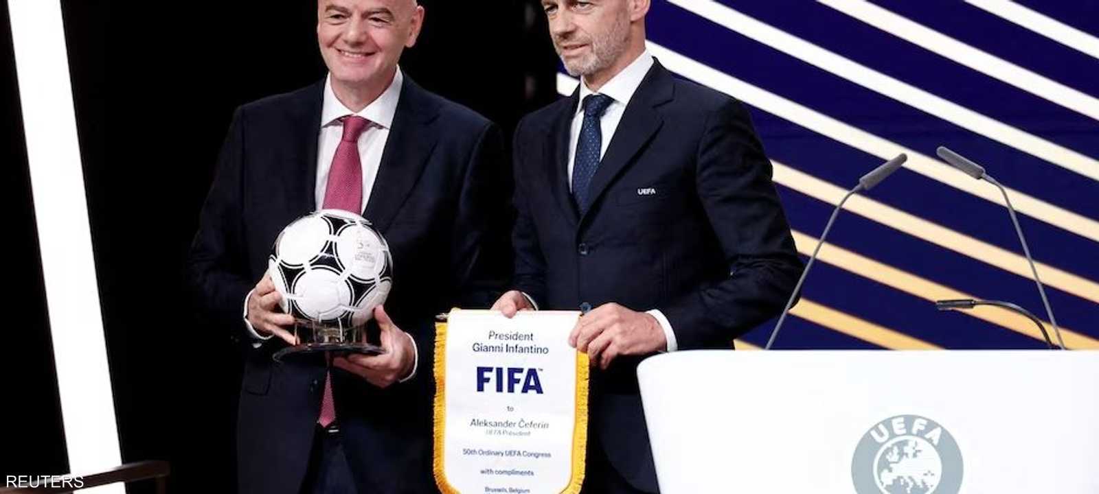إنفانتينو مع رئيس اليويفا