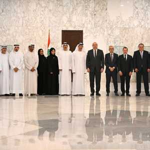 الرئيس اللبناني يستقبل ثاني الزيودي في قصر بعبدا