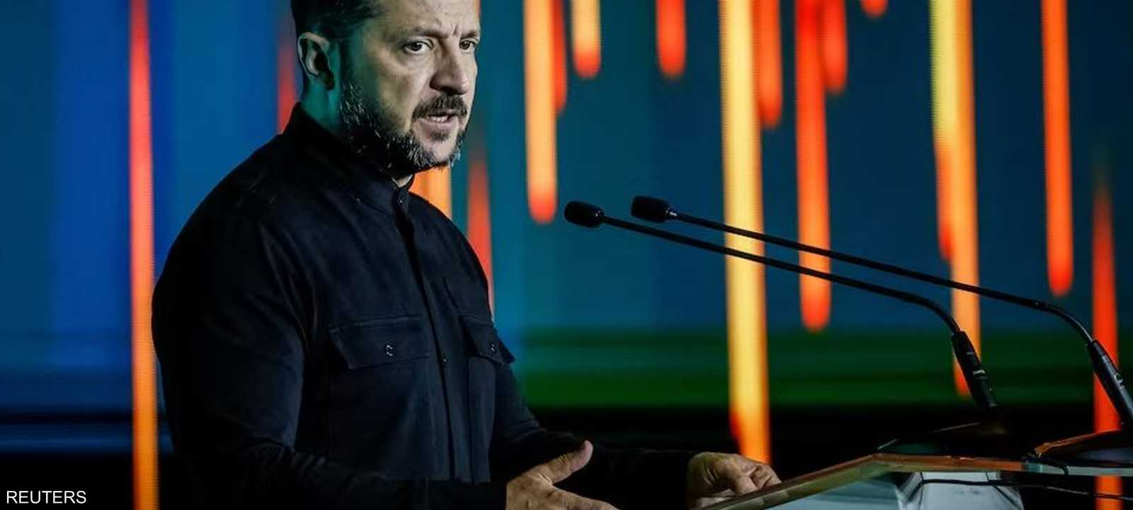 الرئيس الأوكراني فولوديمير زيلينسكي