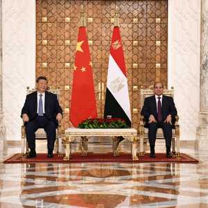 الرئيس المصري عبد الفتاح السيسي ونظيره الصيني شي جينبينغ