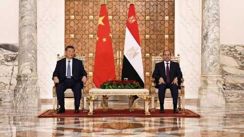 الرئيس المصري عبد الفتاح السيسي ونظيره الصيني شي جينبينغ