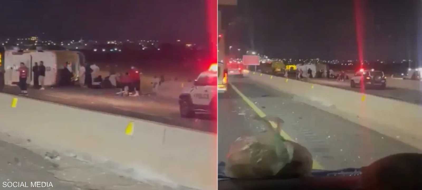 أسفر الحادث عن وفاة اثنين من المعتمرين وإصابة 25 آخرين