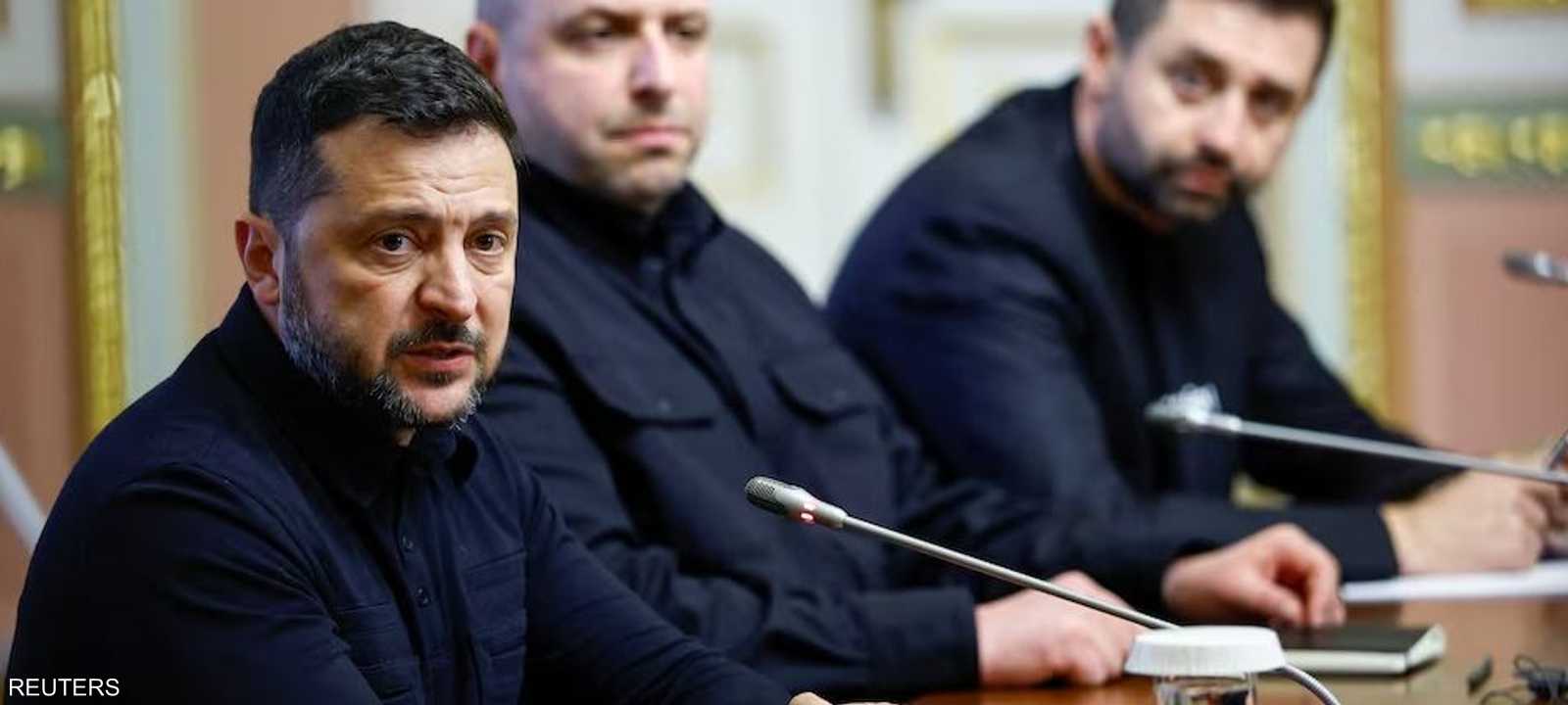 الرئيس الأوكراني فولوديمير زيلينسكي