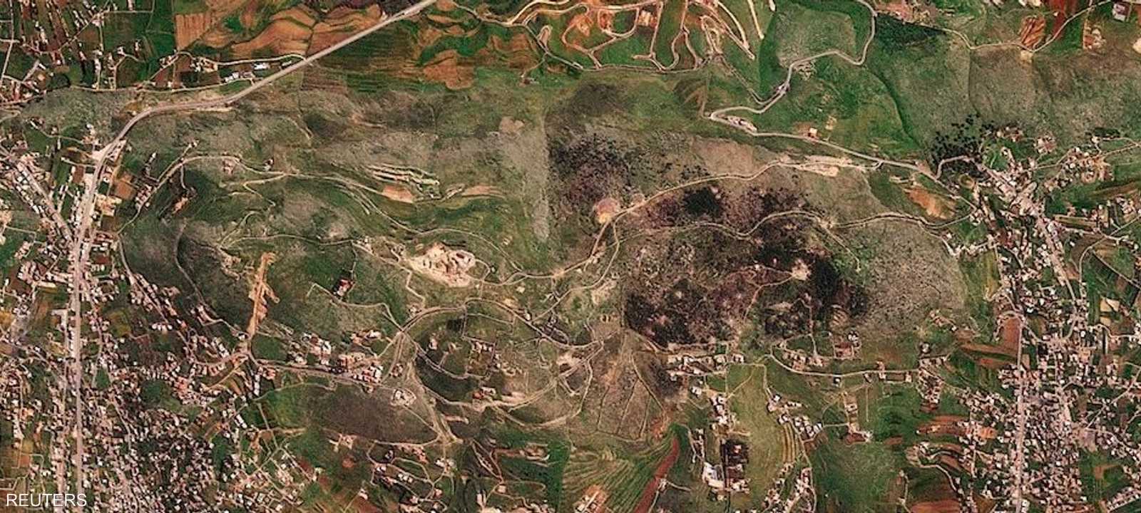 سلسلة جبال علي الطاهر بالقرب من النبطية، لبنان