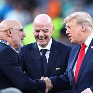 دي لا فوينتي وترامب وإنفانتينو في نهائي كأس العالم