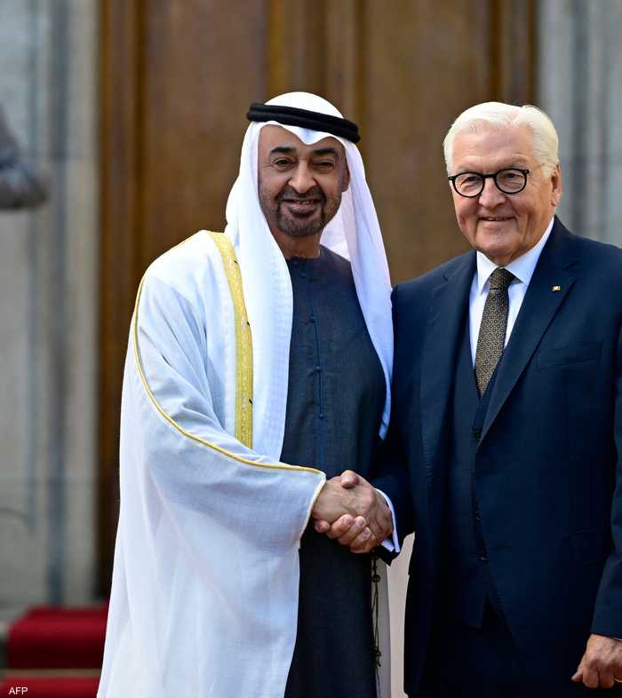 رئيس ألمانيا يستقبل الشيخ محمد بن زايد