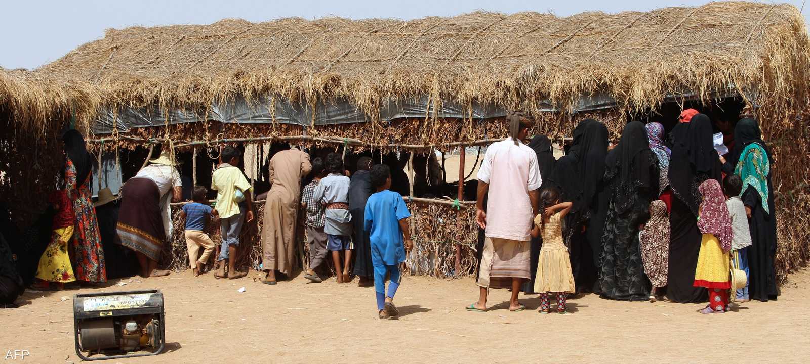 آلاف النازحين جراء الحرب في اليمن