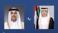 عبدالله بن زايد ووزير خارجية قطر