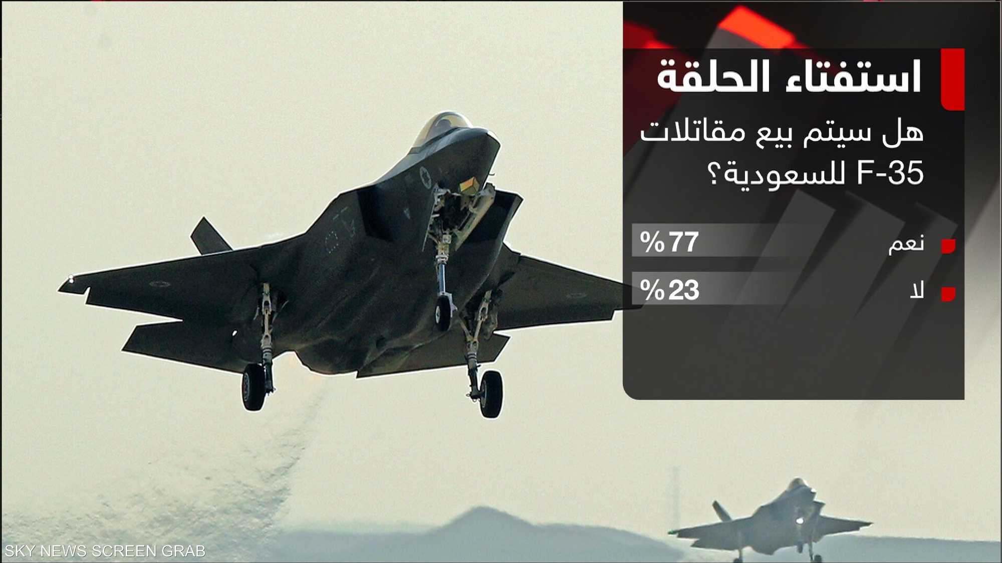 صفقة أميركية محتملة لبيع مقاتلات "F-35" للسعودية