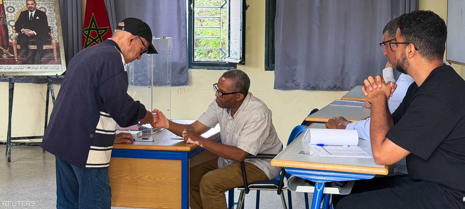 أحد صناديق الانتخابات البرلمانية في الرباط، المغرب