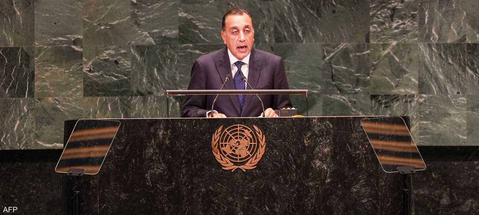 مدبولي تحدث باسم مصر أمام الأمم المتحدة